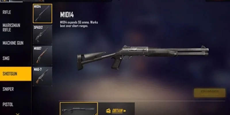 Đặc điểm súng shotgun free fire